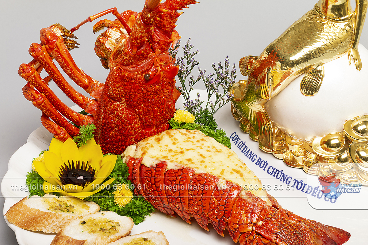 Australian lobster skipped cheese oven