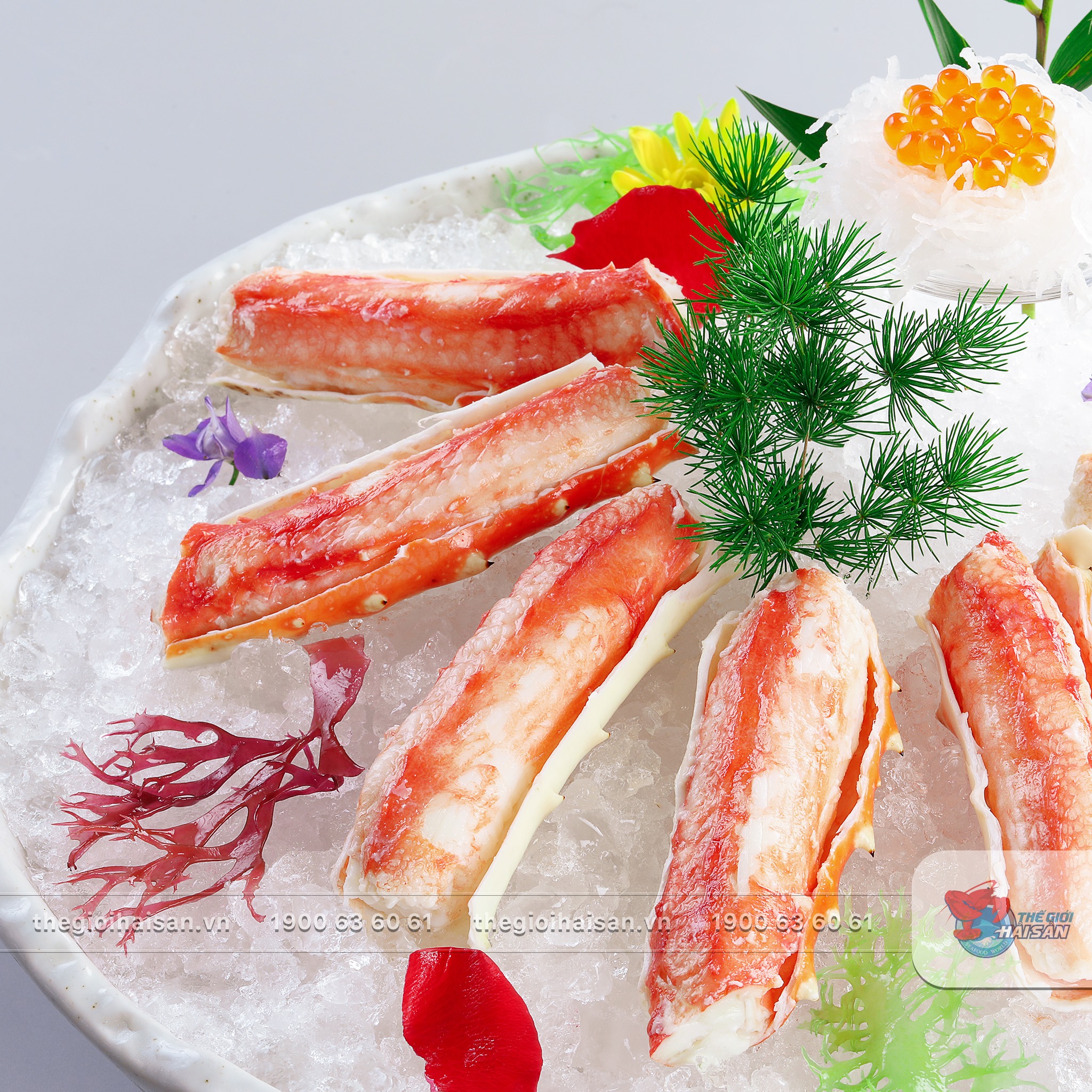 Sashimi King Crab trọn vị tự nhiên