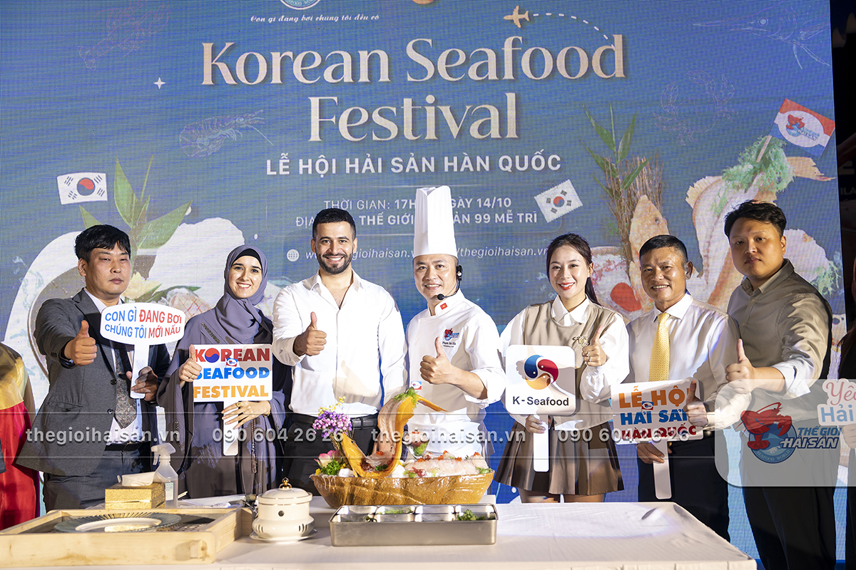 Thực khách trải nghiệm menu hải sản Hàn Quốc hoàn toàn miễn phí tại Korean Seafood Festival