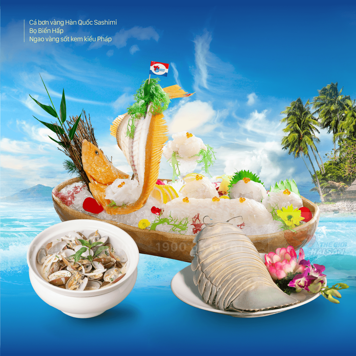 Đa dạng các loại hải sản tươi ngon, hương vị đẳng cấp