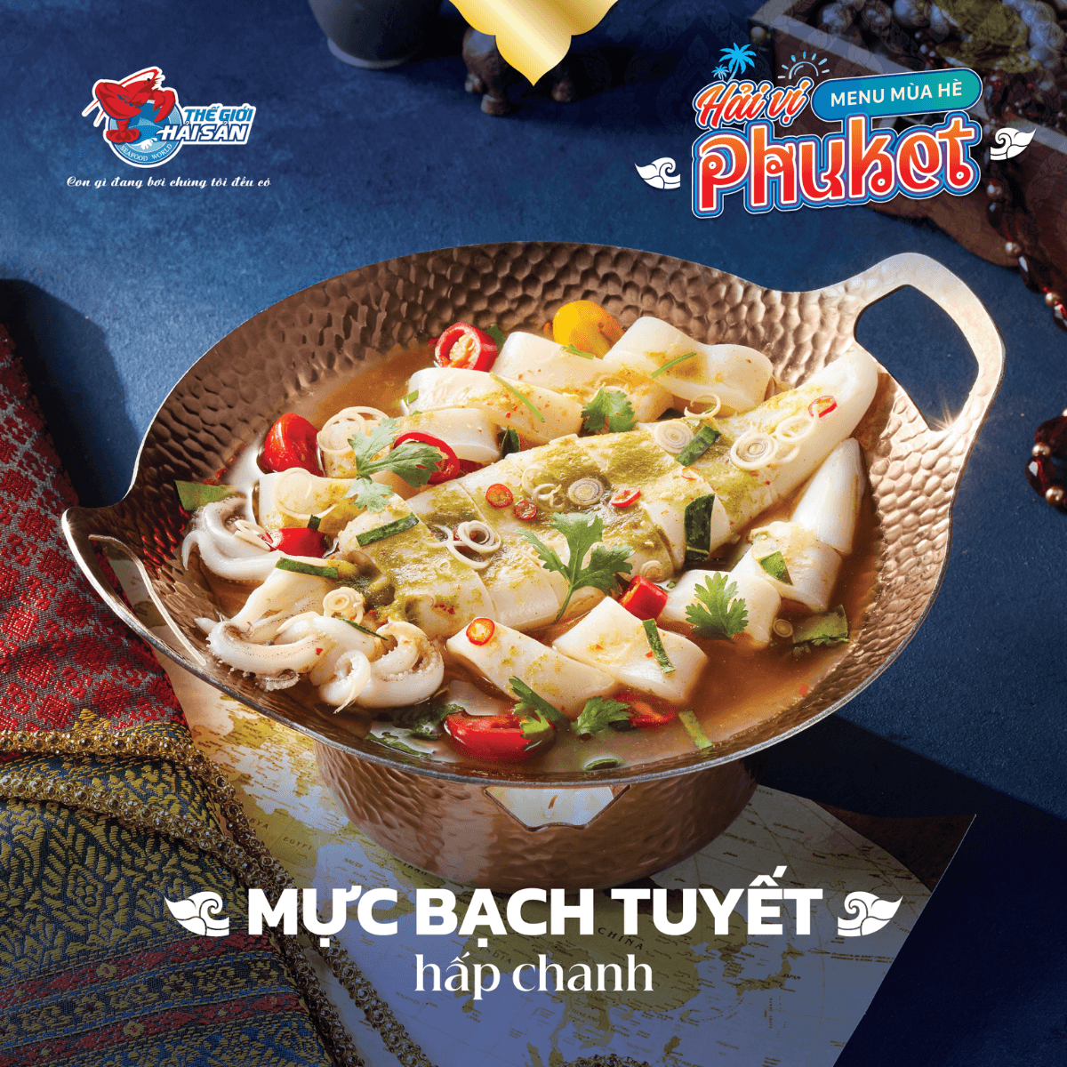 Mực Bạch Tuyết Hấp Chanh - Hương vị mùa hè đẫm xốt Nam Jim Xanh