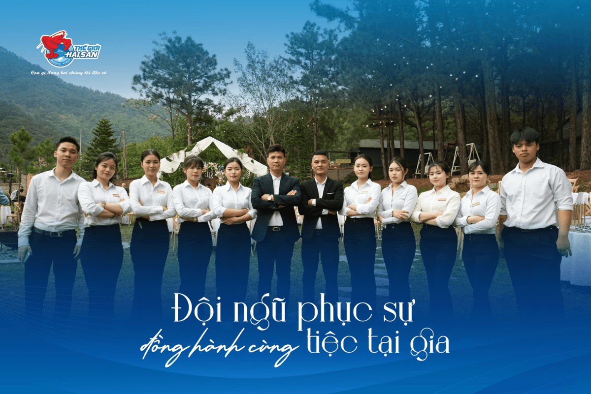 Đội ngũ nhân viên phục vụ đến tận nhà